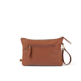 OiOi | Nappy Changing Pouch - Chestnut Brown Faux Leather