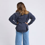 Foxwood | Washed Simplified Crew - Navy