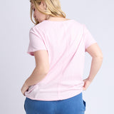 Elm | Pima Vee Tee - Pink Lady