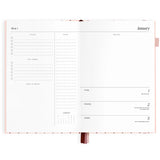 Fox & Fallow | 2027 A5 Horizontal Planner - Rosé Pinstripe