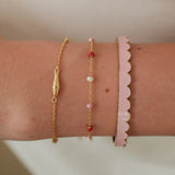 Zafino | Sam Bracelet - Pink/Gold