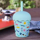 Chino Club | Mini Smoothie Cup & Straw 200ml - Skate