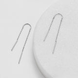 Zafino | Ivy Thread Earring - Silver