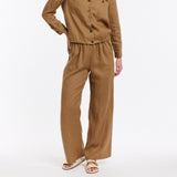 365 Days | Perry Linen Drawcord Pant - Toffee