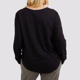 Elm | Everyday Long Sleeve Tee - Black