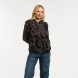 Urban Luxury | Chiffon Blouse - Chocolate