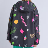 Elm | Licorice Galaxy Raincoat - Licorice Galaxy Print
