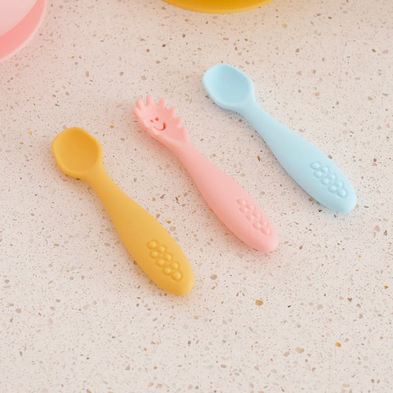 Annabel Trends | Silicone Cutlery Set (3pc) - Sunset