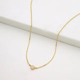 Zafino | Single Stone Mini Necklace - Gold