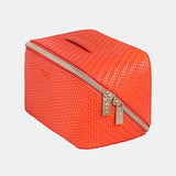 Tonic | Herringbone Beauty Bag Medium - Tangerine