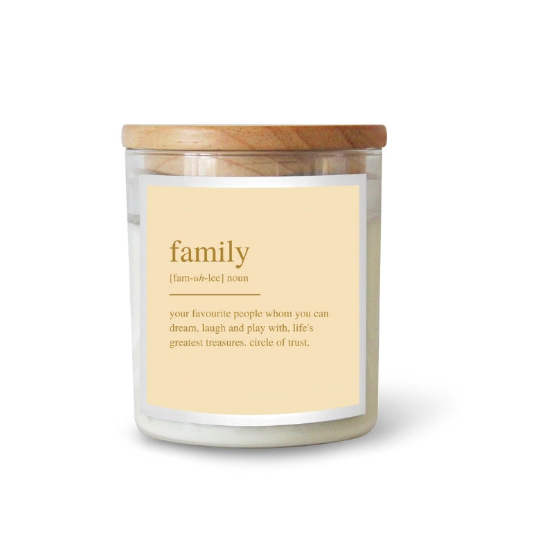 FOIL Dictionary Candle - Family
