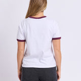 Foxwood | Polaroid Ringer Tee - White