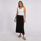 Foxwood | Montrose Skirt - Black Linen