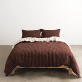 Hommey | Quilt Cover - Vanilla/Mahogany