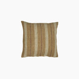 Marigold Linen Multi Stripe Cushion - Orange