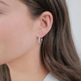 Zafino | Catalina Hoop - Silver