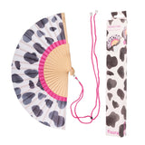 Fisura | Cow Print Fan - White/Black/Pink