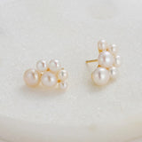 Zafino | Josephine Earring - Pearl/Gold
