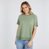 Foxwood | Farrah Short Sleeve Tee - Fern Green