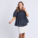 Elm | Monty SS Shirt - Navy