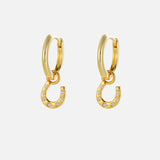 Zafino | Lucky Hoop Earring - Gold