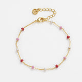 Zafino | Charlotte Bracelet - Gold/Pink