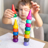Tiger Tribe | Stackable Crayons - Retro Rainbow