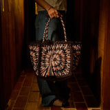 Sage x Clare | Solara Raffia Bag - Umber