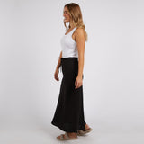 Foxwood | Montrose Skirt - Black Linen