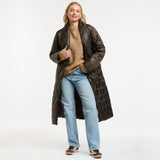 Urban Luxury | Quilted Puffer Coat - Chocolate