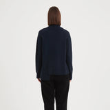 Tirelli | Asymmetric Hem Knit - Navy