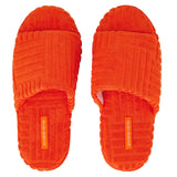 Annabel Trends | Terry Slipper Slides - Orange