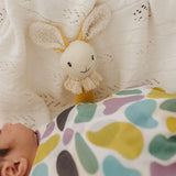 Nibbles the Bunny Knitted Rattle - Mustard