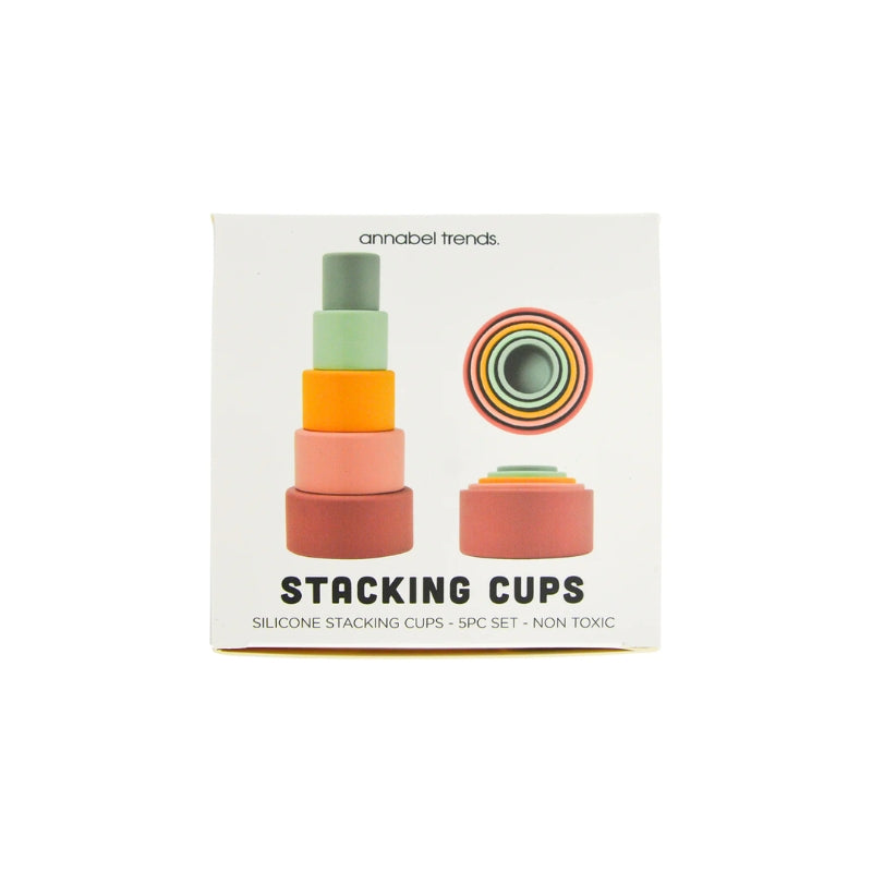 Annabel Trends | Silicone Stackable Cups - Pink