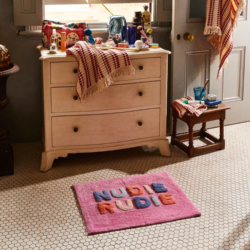 Sage x Clare | Nudie Rudie Bath Mat Mini - Dahlia