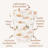 Short Sleeve Bodysuit - Bears