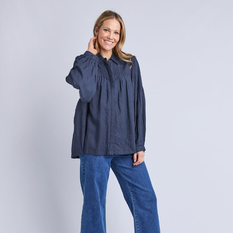 Elm | Sky Shirt - Midnight Navy
