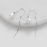 Zafino | Talia Thread Earring - Silver