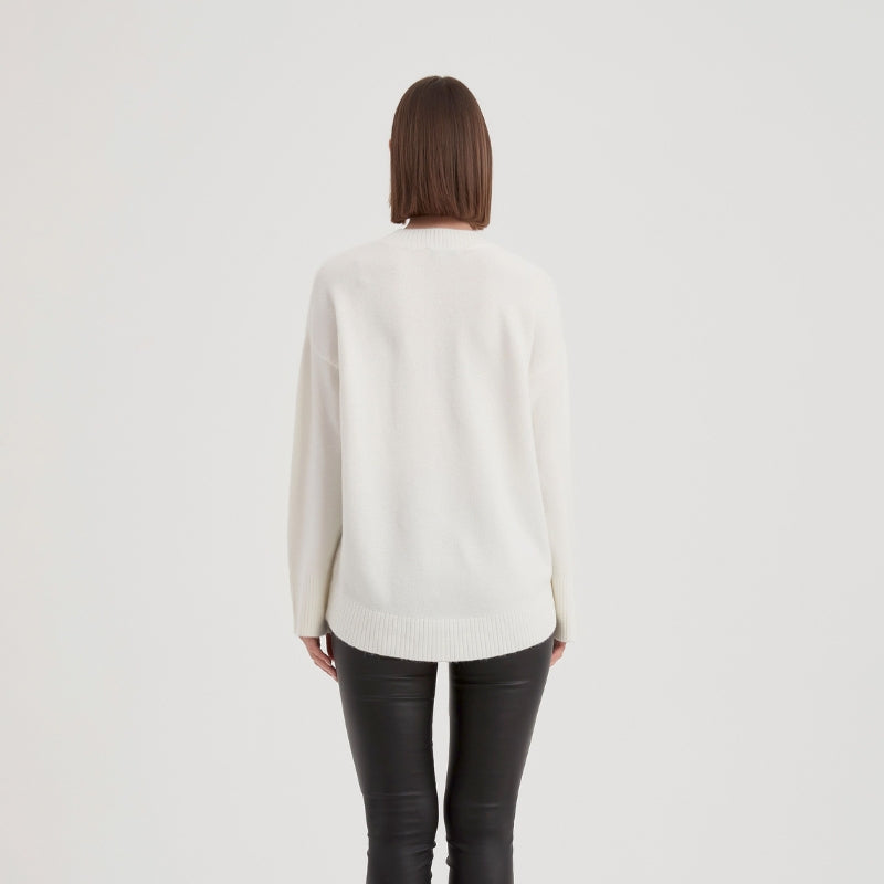 Tirelli | Basic Knit Sweater - Cream