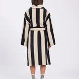 Hommey | Terry Robe - Vanilla Bean Stripes