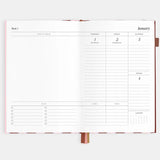 Fox & Fallow | 2026 A5 Planner - Burgundy Stripe