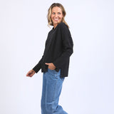 Foxwood | Jayne Throw On Top - Black