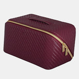 Tonic | Herringbone Beauty Bag Large - Plum