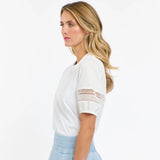 365 Days | Alex Cotton Sleeve Tee - White