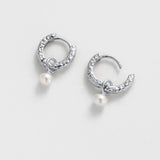 Zafino | Emery Earring - Pearl/Silver