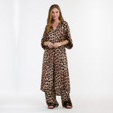 Italian Star | The Hills Button Through Dress - Leopard Print