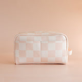 Fox & Fallow | Wash Bag - Salmon Check