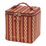 Sage x Clare | Acadia Cosmetic Case - Mahogany