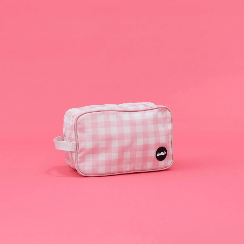 Kollab | Travel Bag - Candy Pink Check