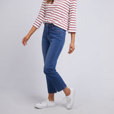 Elm | Ada Straight Leg Jean - Washed Blue Denim
